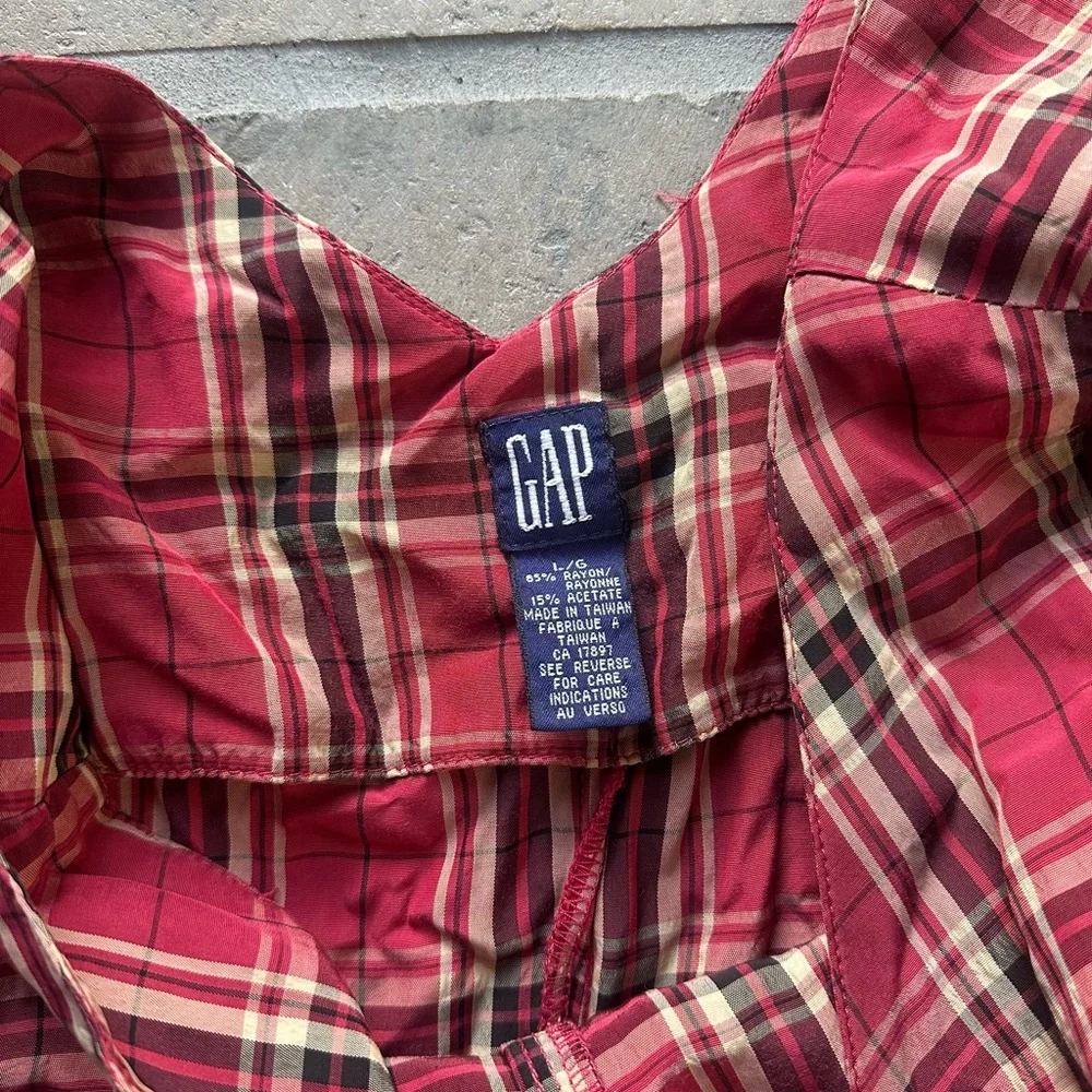 Vintage 90’s Gap Plaid Maxi Dress - Picture 4 of 4